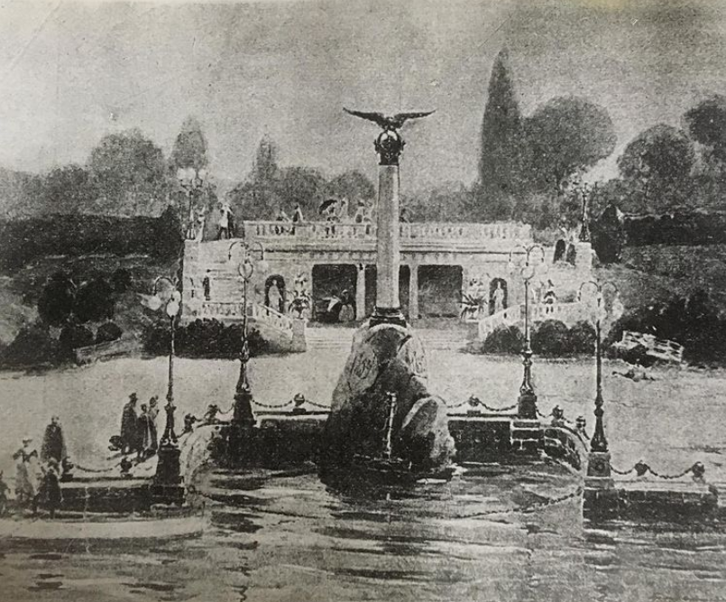 Фотография с надписью «Акварель Фельдмана, 23 мая 1903 г.».