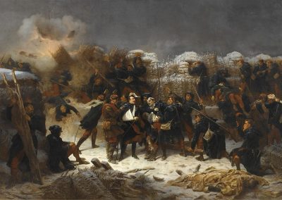 Жюль Риго — Сцена зимней осады Севастополя. 1859